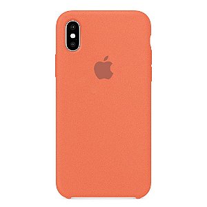 Capa Iphone X Silicone Case Apple Rosa