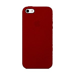 Capa Iphone SE Silicone Case Apple Vinho