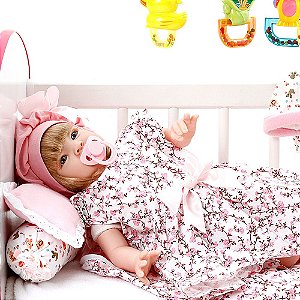 Boneca Bebe Reborn Yasmin Graziela Marrom Bichinhos Cegonha Reborn Dolls  Mais 24 Acessórios 48cm - Chic Outlet - Economize com estilo!