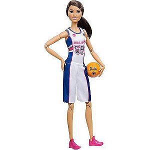 Boneca Barbie Feita Para Mexer Esportista Basquete - Mattel
