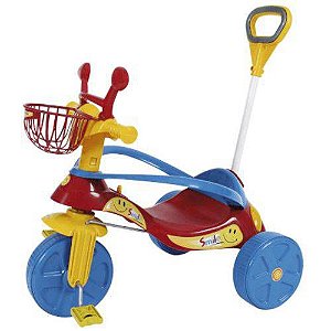 Triciclo Smile Confort Velotrol Infantil Com Empurrador