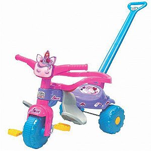 Velotrol Triciclo Motoca Motinha Tico Tico Infantil - Rosa