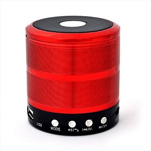 Mini Caixa De Som Portátil Vermelha Bluetooth RAD-377Z - Inova
