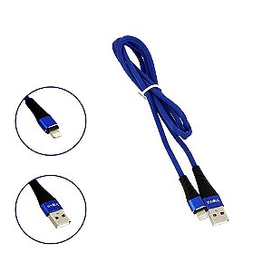 Cabo De Dados Reforçado USB De Iphone Tipo Lightning Azul CBO-8320 - Inova