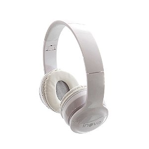 Fone De Ouvido Estéreo Bluetooth Sem Fio 5.0 + EDR FON-2165D - Branco - Inova