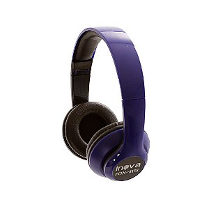 Fone De Ouvido Estéreo Bluetooth Sem Fio FON-8158 - Azul - Inova