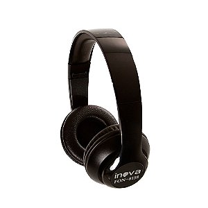 Fone De Ouvido Estéreo Bluetooth Sem Fio FON-8158 - Preto - Inova