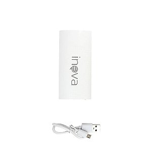 Power Bank Fonte de Alimentação Móvel 5000mAh Branco POW-1013 - Inova