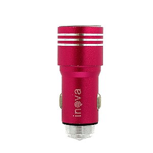 Carregador Veicular 2.4a e 3.1a 2 USB Rosa CAR-199Z - Inova