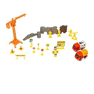 Super Kit Brinquedo Infantil Construção Civil Engineering Truck Contruct Kit Obra