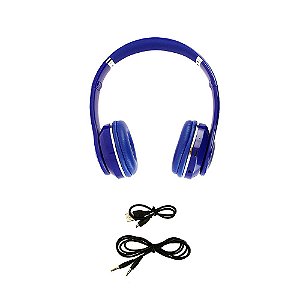 Fone De Ouvido Estéreo Sem Fio Com Microfone Embutido Azul  FON_7266 - Inova