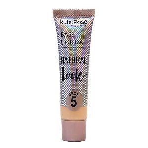 Base Líquida Ruby Rose Cosméticos Natural Look Cor Bege 05 - HB-8051