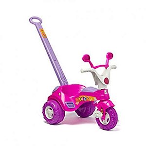 Brinquedo Infantil Triciclo Baby Rosa Cotiplás Com Som 1802