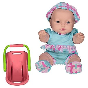 Boneca Bebê Reborn Anny Doll Baby Shorts e Blusa - Cotiplás