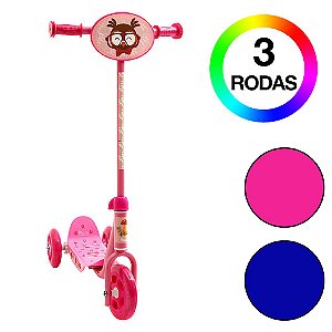 Brinquedo Infantil Patinete 3 Rodas Groovy Rosa Bel Fix