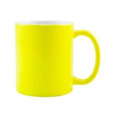 Caneca Neon Amarelo Brilho p/ Sublimação 325ml