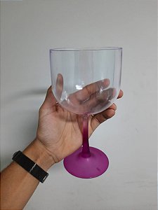 Taça Gin Cristal Base Lilás