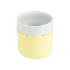 COPO PORCELANA C/ CAPA DE SILICONE CREME