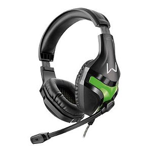 Headset Gamer Warrior Harve P2 Stereo Preto/Verde