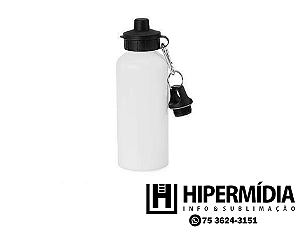 10 Squeezes Alumínio Branco de duas tampas Branco 500ml