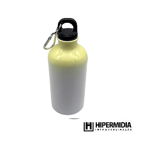 SQUEEZE MOSQUETÃO DEGRADÊ CIMA AMARELO 500ML