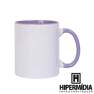 Caneca Alça/Interior Roxo