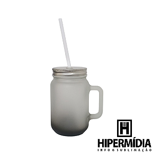 Caneca Mason Jateada/Preta - 430ml