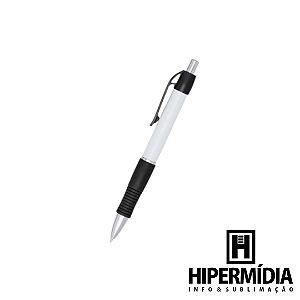 Caneta Plástica Preta/Branca LG3011C