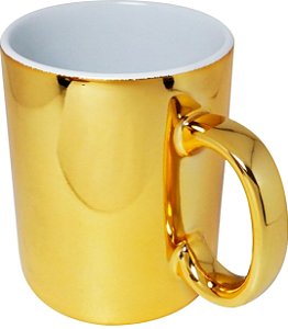 Caneca Metalizada Dourada