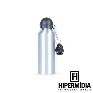 Squeeze Bolinha 2 Tampas Prata 500ml