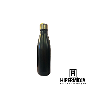 GARRAFA INOX COLA LASER PRETA