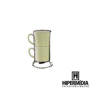 TORRE C/ 2 XICARAS BRANCA LIVE 200ML