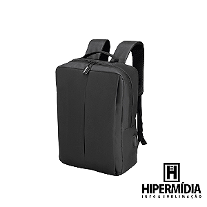 Mochila de Poliéster Preta 21 Litros