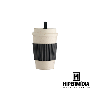 Copo Fibra de Trigo 450ml Preto