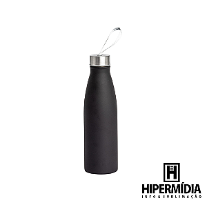 Garrafa Inox Sport Preta 800ml Laser