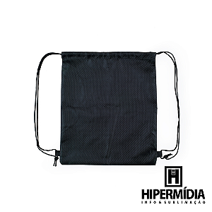 Sacola Ecobag 40x34 Poliéster Preta