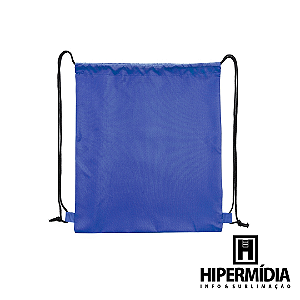 Sacola Ecobag 40x34 Poliéster Azul