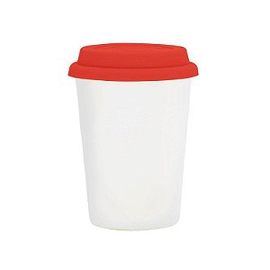 Copo starbucks conico 300ml C/Tampa VERMELHA