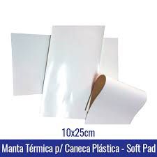 Manta de silicone P/ canecaS Plásticas Polímero SOFT PAD BRANCA