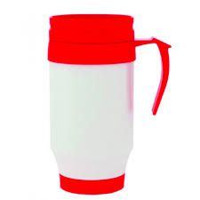 Caneca Semi Térmica de Polímero Vermelha