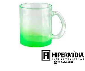 Caneca Chopp Vidro Cristal Verde - 325ml