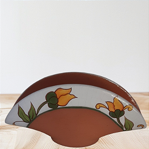 Porta guardanapo com flores