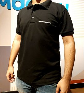 CAMISETA POLO PRETA - MASCULINA