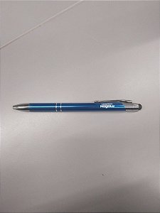 Caneta metal azul