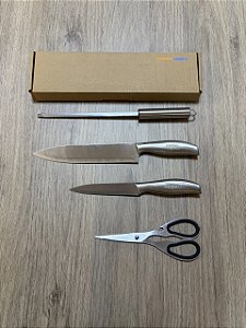 KIT CHURRASCO 4 PEÇAS