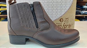 Botina Couro Forte Feminina