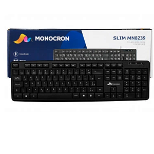 TECLADO OFFICE SLIM MN8239 ABNT-2 - MONOCRON