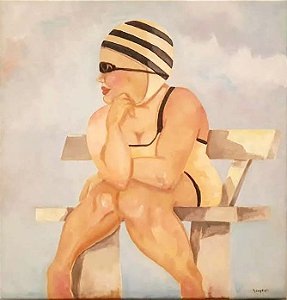 Esperando o Sol - acrílica sobre tela