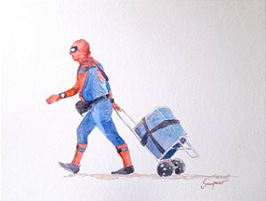 Miranha -aquarela
