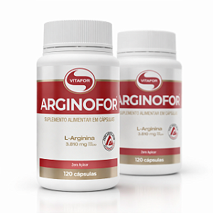 Kit 2 Arginofor Vitafor 120 Cápsulas